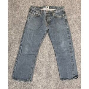 Tellason Selvedge Jeans Blue Straight LEg Size 36 Mid Rise Made In USA